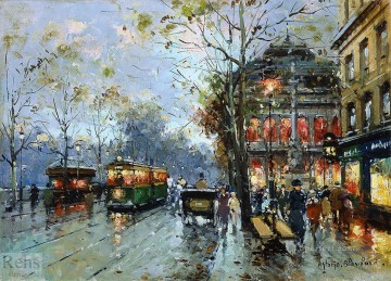 AB theatre du chatelet Parisian Oil Paintings